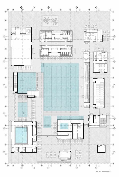 Pool Floor Plan, Swimming Pool Dimensions, Swimming Pool Plan, Sports Facility Architecture, Urban Design Graphics, Architecture Set, Swimming Pool Architecture, Unique Floor Plans, Concept Models Architecture