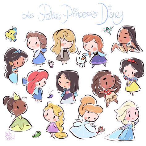 Super fast, super small, super cute Disney princesses… https://www.facebook.com/artofdavidgilson/ Disney Princesses, Disney, Art, David Gilson, Cute Disney, Super Cute, Pencil, Drawings