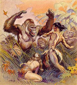 The Son of Tarzan Modern Images, African Jungle, Edgar Rice Burroughs, Boris Vallejo, Frank Frazetta, Conan The Barbarian, Red Sonja, Pulp Art, Adventure Time Anime