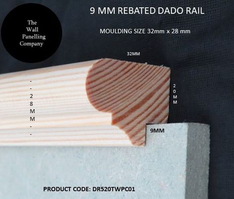 Dado Rail - The Wall Panelling Company Red Brick Cottage, Armchair Table, Alcove Ideas Living Room, Alcove Ideas, Utility Room Designs, Tongue And Groove Walls, Brick Cottage, Chair Rail Molding, Hallway Laundry