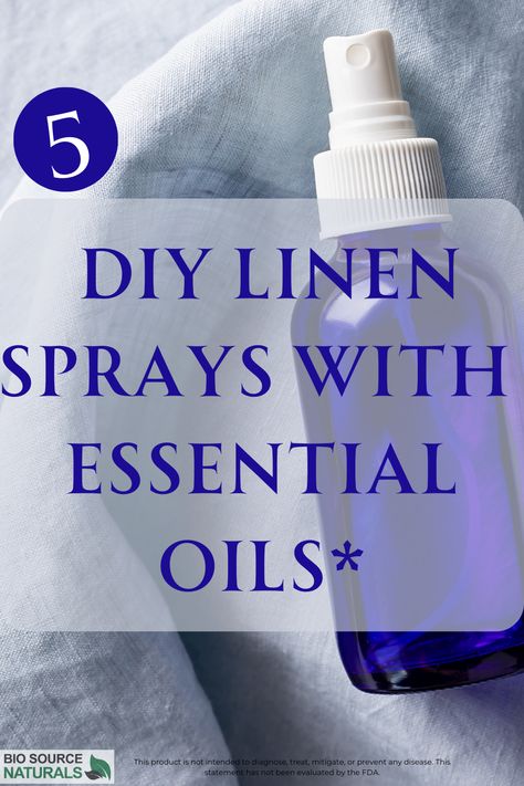 Experience the delight of DIY with our "5 DIY Linen Sprays with Essential Oils". Transform your linens with these natural disinfectants and deodorizers that smell fresh and clean. Uncover the joy of homemade and the magic of essential oils with our 5 great recipes. Follow us for more and let your creative spirit soar! Homemade Linen Spray, Linen Spray Recipe, Linen Spray Essential Oils, Diy Linen Spray, Lavender Linen Spray, Essential Oil Diffuser Blends Recipes, Making Essential Oils, Natural Air Freshener, Essential Oils Cleaning