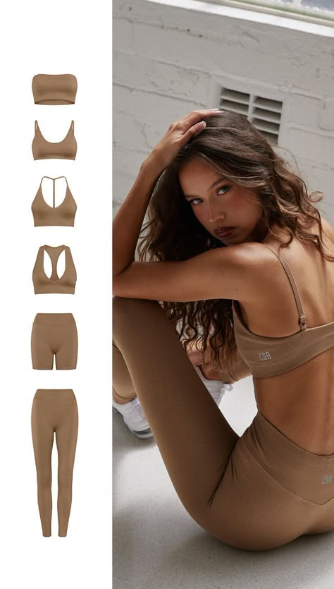 Woman Active Wear, Athleisure Branding, Active Wear Aesthetic, Athleisure Instagram, Seamless Sportswear, Athleisure Photoshoot, Neutral Athleisure, Women Athleisure, Activewear Aesthetic