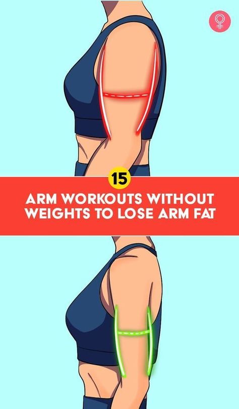 15 Arm Workouts Without Weights To Lose Arm Fat: Arm exercises are good for shedding arm fat. They strengthen and tone the arms as well. Thankfully, you can do arm exercises without weights at home to get the same benefits of weighted arm exercises. Yes, you heard that right! You don’t need dumbbells or any other equipment – just your body weight. Do these 15 effective arm exercises without weights to lose arm fat fast. Let’s begin! Arm Workout Women Weightless, No Weights Arm Exercises, Ways To Lose Arm Fat Fast, Loose Arm Fat In 3 Days, How To Shrink Your Arms, Light Weight Arm Workout For Women, Shrink Arms Fast, Arm Slim Workout, Reduce Arm Fat Fast For Women