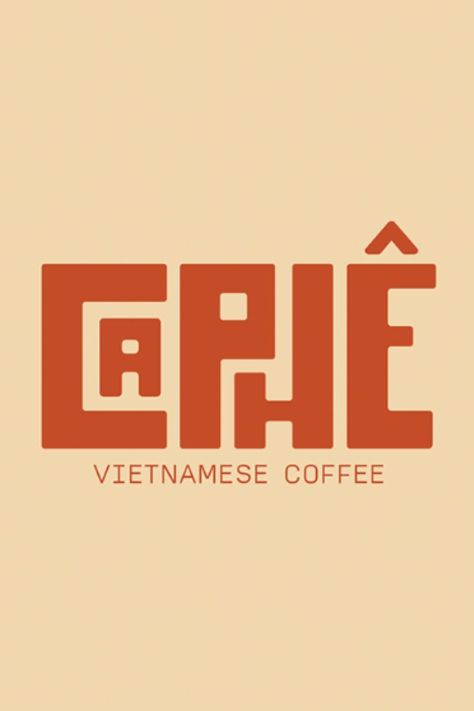 Brand Identity & Packaging Design for Caphe Coffee - Vietnamese Coffee Brand Coffee Fonts, Coffee Typography, Coffee Poster Design, Hipster Fonts, Typography Packaging, Tea Logo, Sushi Design, Business Fonts, Vietnamese Coffee