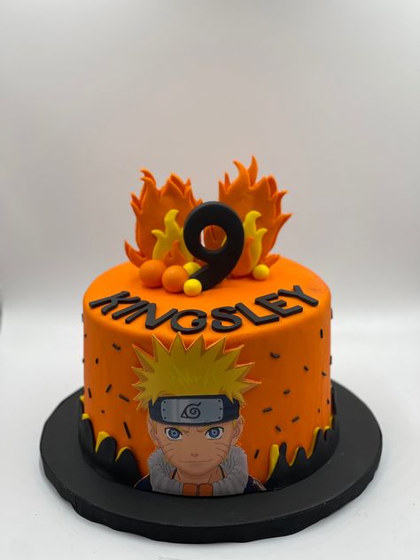 Naruto Birthday Cake Ideas, Naruto Cupcakes Ideas, Naruto Theme Cake, Naruto Cake Ideas Birthdays, Naruto Cake Design, Naruto Birthday Cake, Naruto Party Ideas, Naruto Cake, Bolo Hot Wheels