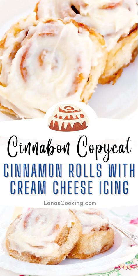 Best Ever Cinnamon Rolls With Cream Cheese Icing, Cinnamon Buns Icing Recipe, Creamcheesefrosting Recipe For Cinnamon Rolls, Homemade Cinnamon Rolls With Cream Cheese Frosting, Cinnabon Style Cinnamon Rolls, Cinnamon Buns Cream Cheese Icing, Cinnabon Cinnamon Rolls Copycat Recipe, Copycat Pillsbury Cinnamon Rolls, Cream Cheese Icing Cinnamon Rolls