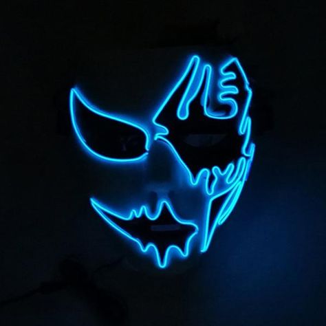 This brand new Two Face LED Mask is perfect for Halloween Parties! Get yours today. Neon Mask, Paintball Mask, Halloween Dance, Two Face, Game Logo Design, Led Mask, Neon Wallpaper, Adult Halloween Costumes, Two Faces