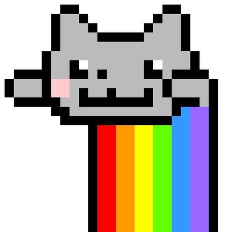 Nyan Cat Scene, Scene Banner, Nya Cat, 2010s Nostalgia, 2000s Art, Scene Core, Nostalgia Core, Emo Art, Nyan Cat