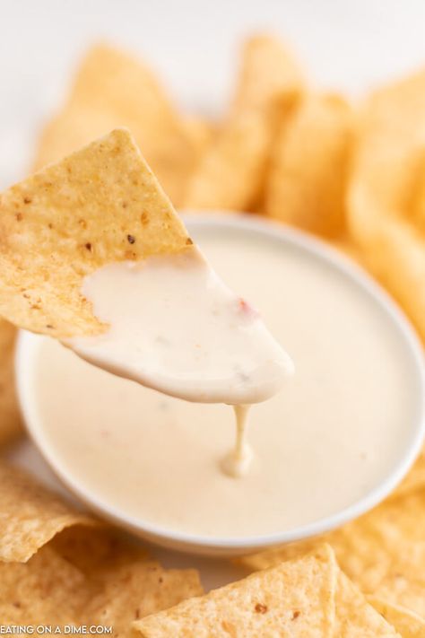 Mexican Restaurant Cheese Dip, Mexican Cheese Dip Recipes, White Cheese Dip Recipe, Mexican White Cheese, White Queso Recipe, Queso Blanco Recipe, Mexican White Cheese Dip, White Cheese Sauce, Cheese Dip Mexican