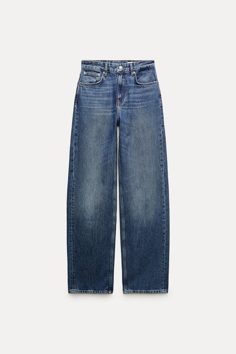 Zara Pants Women, Eurotrip Outfits, High Waist Wide Leg Jeans, Woman Jeans, Jean Large, Boys Denim, Zara Jeans, Zara Woman, Basic Outfits