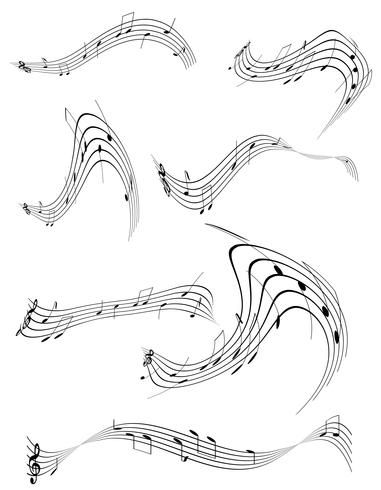 abstract musical notes stock vector illustration Music Note Illustration, Music Notes Illustration, Music Notes Drawing, Music Designs, Illustration Advertisement, Music Illustration, Musical Notes, Music Design, Tattoo Inspo