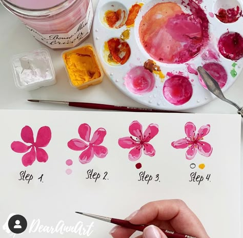 Teen Crafts, Kunst Tattoos, Istoria Artei, Diy Pottery Painting, Seni Dan Kraf, Flowers Tutorial, Have A Lovely Weekend, Soyut Sanat Tabloları, Canvas Painting Designs