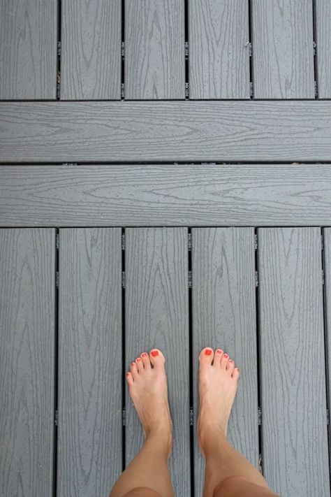 Grey Deck Stain, Deck Upgrade, Grey Deck, Deck Cost, Laying Decking, Deck Colors, Hardwood Decking, Trex Deck, Staining Deck