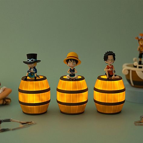 One Piece Series LED Lamp One Piece Anime Decor, One Piece Themed Room, One Piece Items, One Piece Room Ideas Anime, One Piece Bedroom, One Piece Gift Ideas, One Piece Room Decor, One Piece Decor, One Piece Food