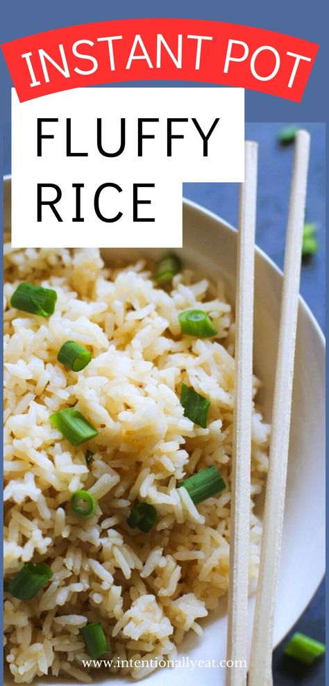 Instant Pot Rice Too Sticky (How to Make It Perfect) - Intentionally Eat Seasoned Rice Recipes, Perfect Rice Recipe, Rice In Instant Pot, Instant Pot Rice, Rice Recipes Vegan, Perfect Rice, Rice Varieties, Glutinous Rice, Rice Recipe