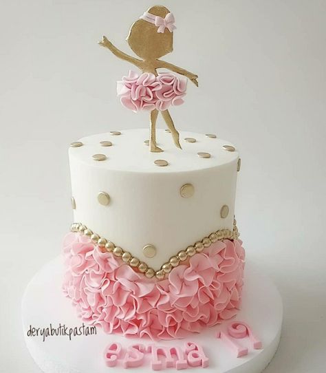 Ballerina Cupcakes Ideas, Ballerina Birthday Cake Ideas, Ballerina Theme Cake, Ballerina Cake Ideas Simple, Tutu Cute 2nd Birthday Party Cake, Ballet Cakes Birthday, Ballet Cake Ideas, Ballerina Cake Ideas, Tutu Birthday Cake