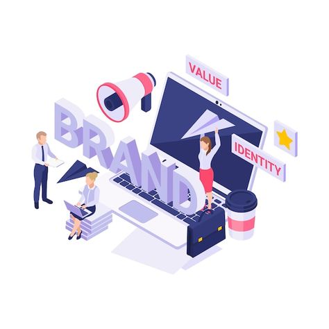 Isometric with people working on new br... | Free Vector #Freepik #freevector #team-isometric #product-manager #product-management #development-team Business Identity Design, Fashion Web Design, Business Identity, Branding Services, Brand Development, Web Design Company, Brand Building, Local Business, Branding Agency