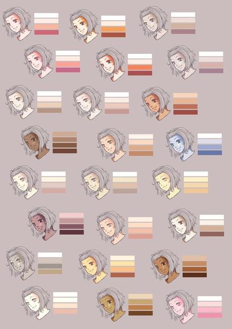 Skin Palette, Fashion Maker, Skin Drawing, Seni Vintage, Skin Color Palette, Color Palette Challenge, Palette Art, Seni Cat Air, Fotografi Alam Semula Jadi