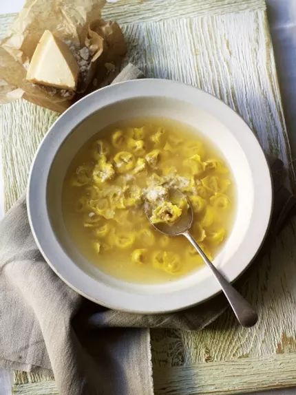 Tortellini in Brodo | Pasta Recipes | Jamie Oliver Fusion Cooking, Homemade Tortellini, Tortellini In Brodo, Make Chicken Broth, Winter Soup Recipe, Jamie Oliver Recipes, Italian Christmas, Winter Soups, Chowder Recipes