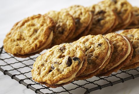 Anna Olson’s Quick Guide to Ingredient Substitutions Anna Olsen, Cookie Sandwich Recipes, Anna Olson, Cookie Sandwich, Popular Cookies, Food Network Canada, Peanut Butter Filling, Oatmeal Cookie Recipes, Best Oatmeal