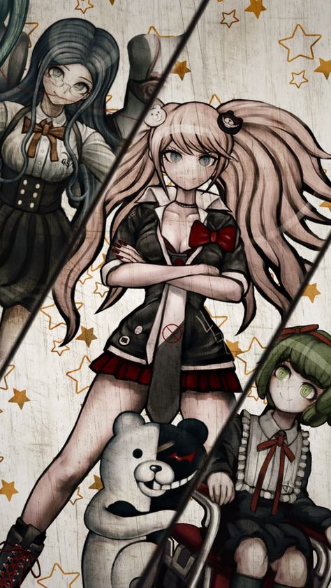 Danganronpa Junko, Junko Enoshima, Danganronpa Trigger Happy Havoc, Danganronpa Game, Trigger Happy Havoc, Danganronpa 3, Danganronpa Characters, Poses References, Anime Poses