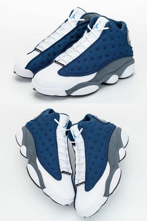 Jordan 13 Flint, Sneakers Head, Nike Shoes Blue, Nike Shoes Women Fashion, Pretty Sneakers, Pretty Shoes Sneakers, Jordan Shoes Retro, Shoes Sneakers Jordans, All Nike Shoes