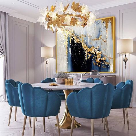 Teal Dining Chairs, Pub Table Sets, Marble Dining, Dining Areas, Velvet Dining Chairs, Green Chair, Side Chairs Dining, Modern Dining Room, Dining Room Design