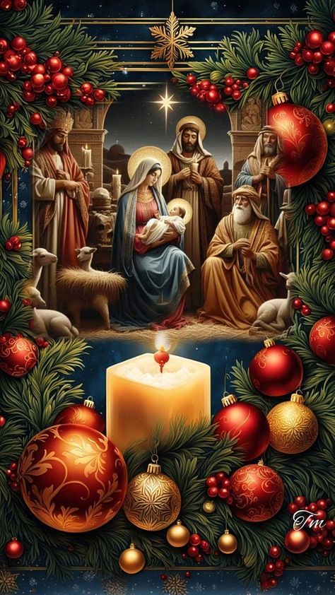 Old Time Christmas Pictures, Navity Scene Ideas Diy, Catholic Christmas Wallpaper, Nativity Scene Wallpaper, Christmas With Jesus, Natal Wallpaper, Manger Scenes Nativity, Christmas Nativity Images, Nativity Scene Pictures