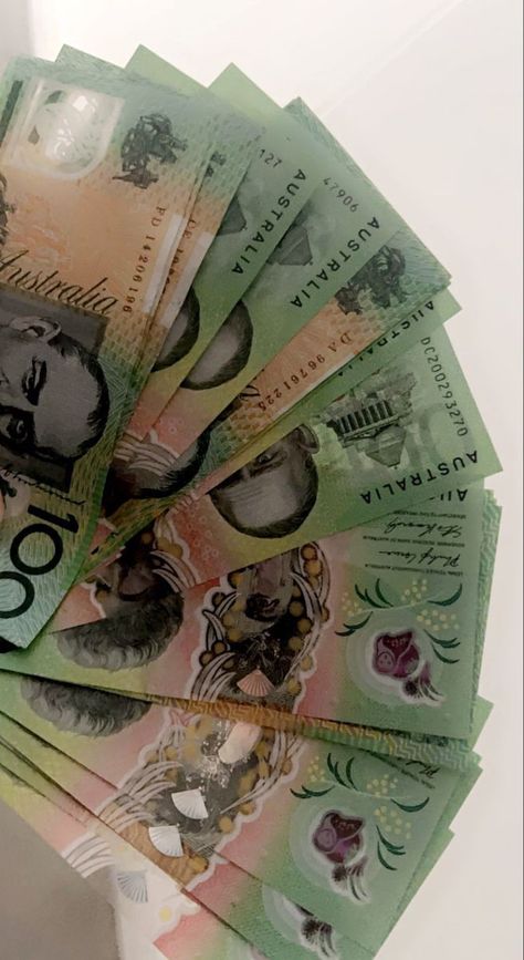 Australian Money Wallpaper, Aussie Money Aesthetic, Australian Dollars Aesthetic, Aus Money Aesthetic, Money Australian Cash, Australia Vision Board, Money Aesthetic Australia, Australian Money Aesthetic, Australia Money