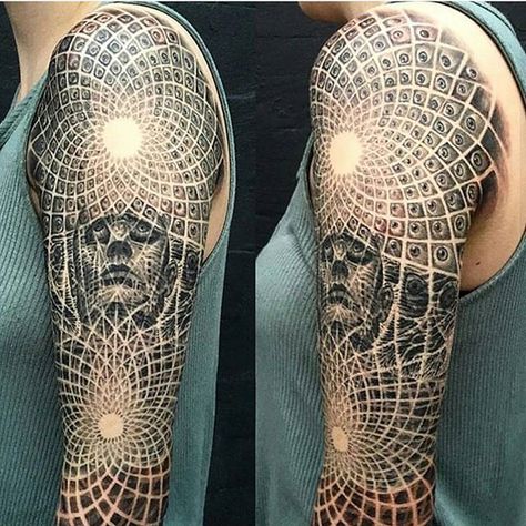 Dmt Tattoo, Alex Grey Tattoo, Vegas Tattoo, Tool Tattoo, Sacred Geometry Tattoo, Tattoos For Women Half Sleeve, Tattoo Zeichnungen, Geometry Tattoo, Alex Grey