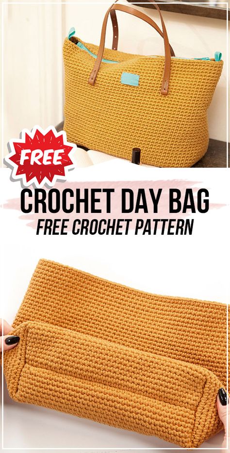 Bag Free Pattern, Tote Crochet, Free Crochet Bag, Confection Au Crochet, Bag Pattern Free, Crochet Market Bag, Crochet Handbags Patterns, Crochet Clutch, Haken Baby