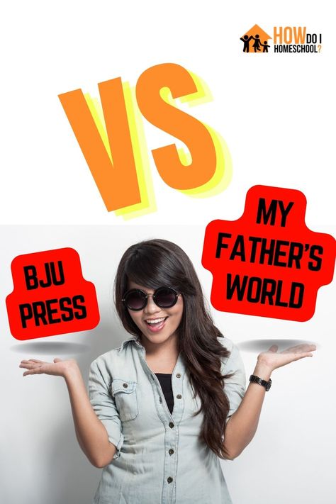 Need help deciding between BJU Press and My Father's World for your homeschool curriculum? 👀Discover the pros and cons of each program to make an informed decision. 🤔 #BJUPress #myfathersworld Bju Press Homeschool, Classical Education Curriculum, Abeka Curriculum, Literature Based Curriculum, Online Homeschool Curriculum, Benefits Of Homeschooling, Christian Homeschool Curriculum, What About Bob, School Improvement