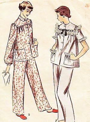 Amazon.com: Advance 5876 Pajamas Sewing Pattern, Unprinted Vintage 1950s : Arts, Crafts & Sewing 1950s Pajamas, Pajama Pattern, Couture Vintage, Sewing Pattern Sizes, One Piece Dress, Vintage Sewing Patterns, Vintage Pattern, Vintage Sewing, Vintage Patterns