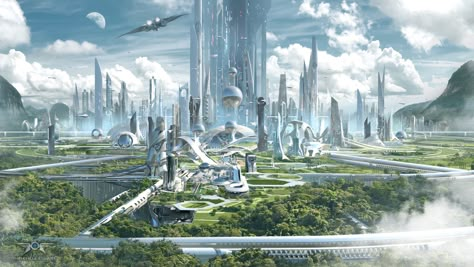 Futuristic City Utopia, Scifi City, Future Buildings, Eco City, Sci Fi City, Sustainable City, City Background, Cyberpunk City, Fantasy City