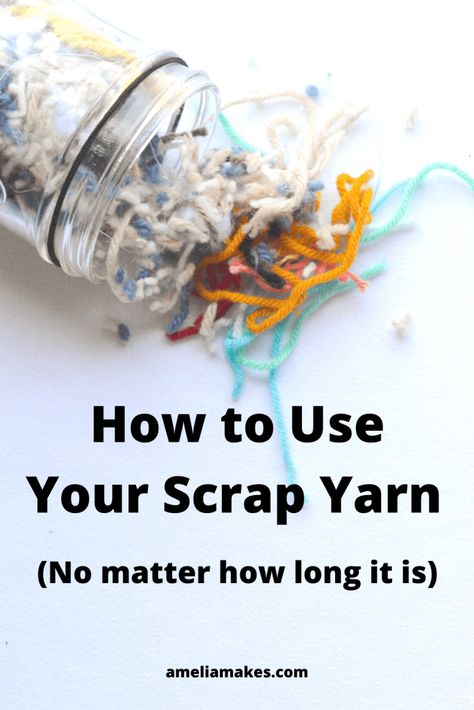 Yarn Scraps Crochet Blanket, Waste Yarn Projects, Yarn Leftovers Ideas, Extra Yarn Projects, Scrap Yarn Amigurumi, Scarp Yarn Crochet Projects, What To Do With Yarn Scraps, Crochet Leftover Yarn Ideas, Scrap Yarn Crochet Projects Ideas