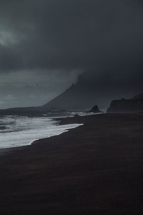 Iceland, Walking, The Ocean, Photography, Dark Clouds, White Photo, The Beach, Black And White, White