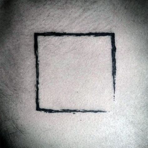 Simple Line Tattoo Ideas, Rectangle Tattoo Design, Square Tattoo Ideas, Black Band Tattoo, Simple Line Tattoo, Square Tattoo, Line Stone, Line Tattoo Ideas, Tulip Tattoo