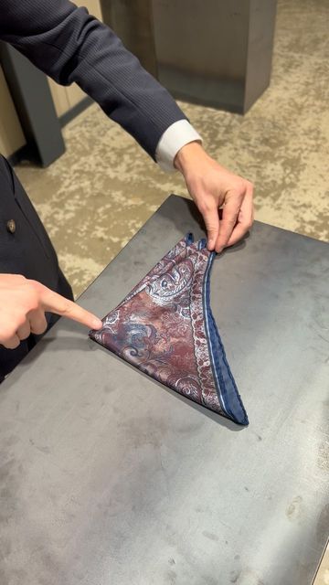 How To Fold Mens Hankerchief, How To Fold Handkerchief, How To Tie A Pocket Square, Fold Handkerchief, Folding A Handkerchief, Square Pocket, How To Make Mens Hankerchief, Fold Handkerchief Pocket Squares, Fold Scarf