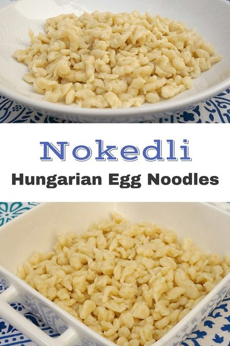 Noodle Dumplings, Easy Homemade Noodles, Hungarian Chicken Paprikash, Spaetzle Recipe, Slovak Recipes, Chicken Paprikash, Homemade Egg Noodles, Eastern European Recipes, Hungarian Cuisine