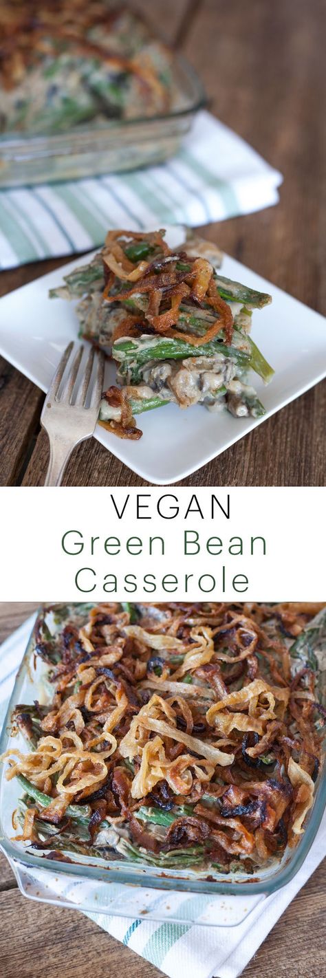 Just give me a bucket of caramelized onions and I'll be set for dinner. Gluten Free Green Bean Casserole Recipe, Gluten Free Green Bean Casserole, Edgy Veg, Green Bean Casserole Recipe, Vegan Green Bean Casserole, Vegan Holiday Recipes, Greenbean Casserole Recipe, Wellness Mama, Vegan Thanksgiving Recipes