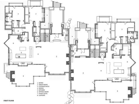 Ski Chalet Floor Plans, Chalet Floor Plans, Chalet House Plans, Yellowstone Club, Modern Chalet, Montana House, Lodge House, Homes Inside, Big Sky Montana