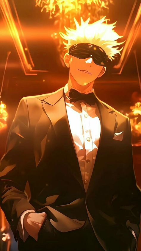 Please like and follow Anime Men From Shows, Anime Characters In Suits, Anime Men In Suits, Gojo Costume, Anime Suit, Anime Gojo, Persona Anime, Anime Kitten, Anime Picture Hd