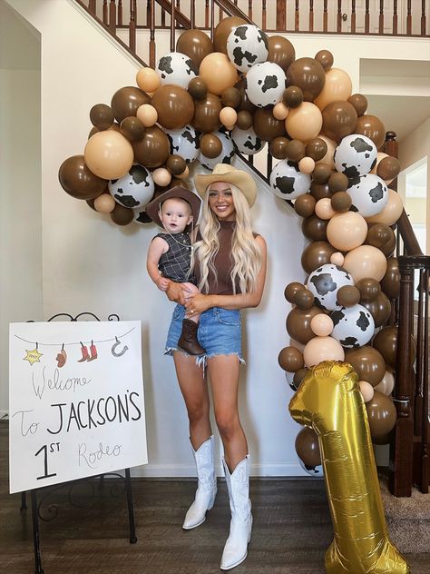 First Cowboy Birthday Party, Ranch First Birthday Party, First Rodeo Birthday Outfit Mom, Ain’t My First Rodeo Birthday, Not My 1st Rodeo Birthday, 2nd Birthday Rodeo Theme Boy, 1st Rodeo Birthday Theme, Cowboy Baby Birthday Party, First Rodeo Bday Party