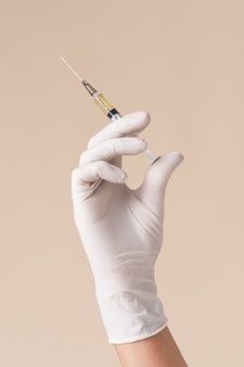 Botox Syringe, Hand Holding Syringe, Latex Glove, Cosmetic Injectables, Skin Aesthetics, Medical Glove, Latex Gloves, Beauty Products Photography, Medical Aesthetic