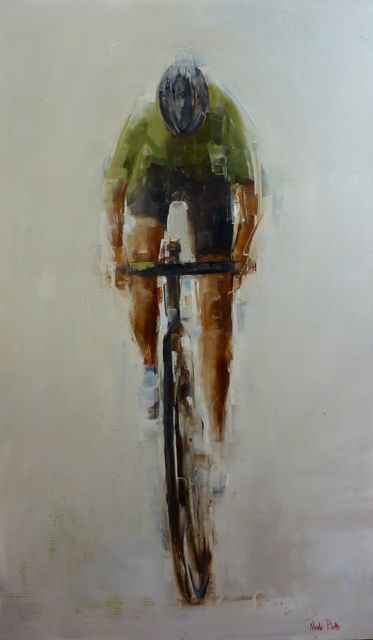 Sepeda Trek, Nicole Pletts, Cycling Artwork, Cycle Painting, Bicycle Tattoo, Cycling Posters, Figurative Kunst, Bicycle Painting, Riding A Bike