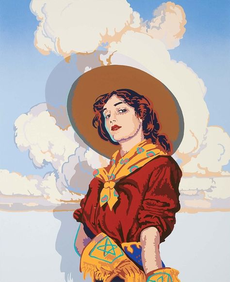 Gone With the Gunsmoke - serigraph - Billy Schenck Billy Schenck, Phoenix Art Museum, Cowgirl Art, Denver Art Museum, Bo Bartlett, Western Paintings, Phoenix Art, Western Artist, Vintage Cowgirl