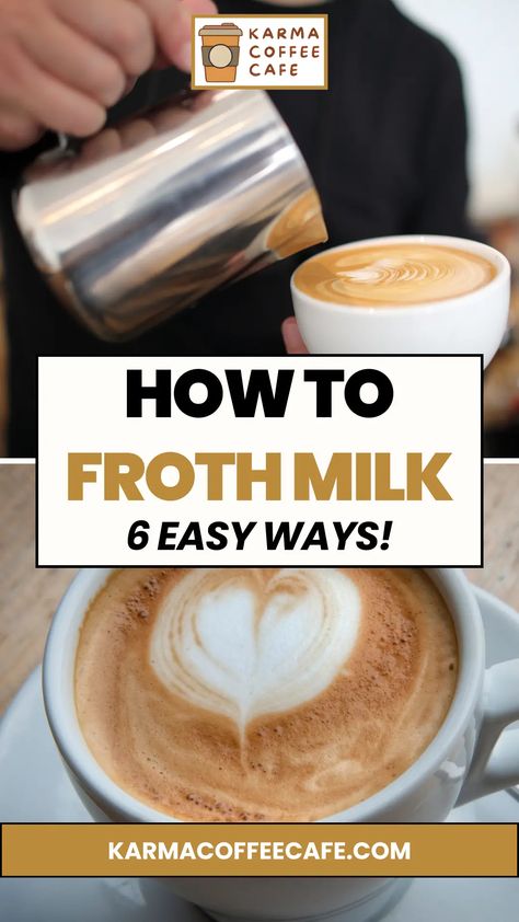 How to Froth Milk at Home: With or Without A Frother How To Froth Milk Without A Froth Or, Coffee With Frothed Milk At Home, How To Froth Milk, How To Froth Milk At Home, Frothy Coffee At Home, Froth Milk At Home, Milk Frother Recipes, Frother Recipes, Instant Coffee Recipes