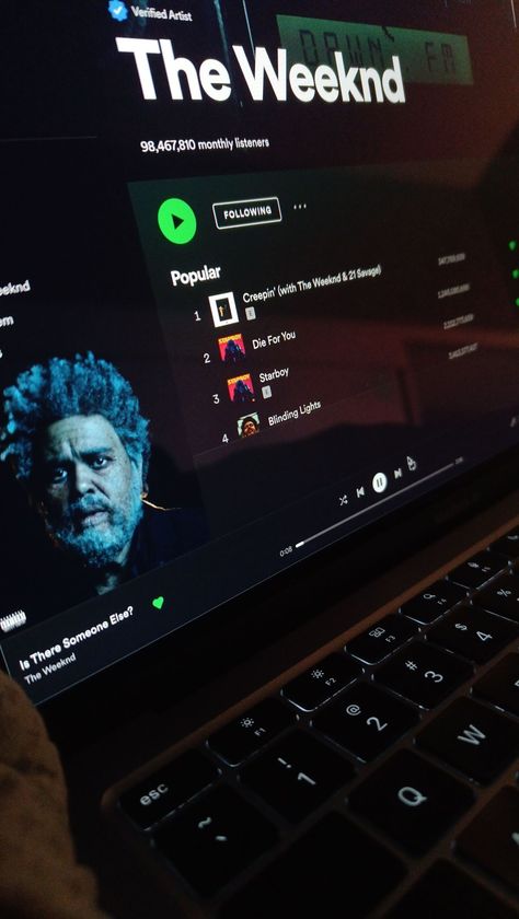 Spotify On Laptop Aesthetic, Laptop Music Aesthetic, Foto Laptop Aesthetic, Spotify Laptop, Grunge Pictures, Birthday Quotes Funny For Him, Snap Streak Ideas Easy, Music Collage, Bullet Journal Aesthetic