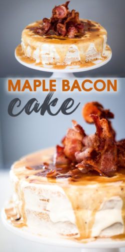 Maple Bacon Cake Recipe, Maple Bacon Cake, Bacon Wallpaper, Bacon Cheesecake, Bacon Cake, Moist Pumpkin Muffins, Bacon Desserts, Moist Banana Muffins, Diy Lighthouse