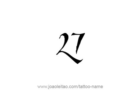 Tattoo Design Number Twenty Seven 27 Tattoo Number Design, 72 Tattoo Number, 72 Logo Design Number, 27 Tattoo Number Ideas, 27 Number Design, 31 Tattoo Number, 27 Tattoo Number, Tattoo Numero, 27 Tattoo